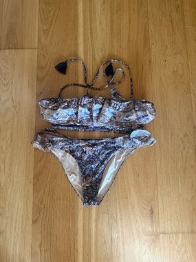 Spell oasis ruffle bikini set